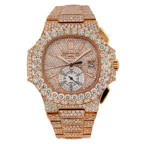 patek philippe iced watch|patek philippe diamond watch.